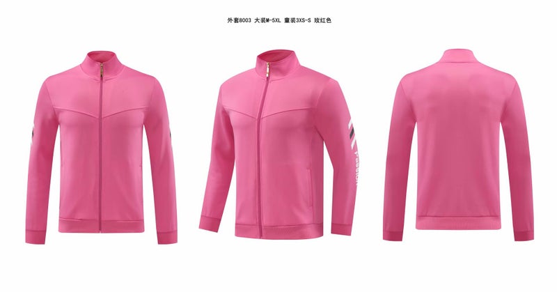 2024 Long Sleeve Leisure Sports Suit Appearance Clothing Full Pull Coat Children'S Men And Women - Image 1